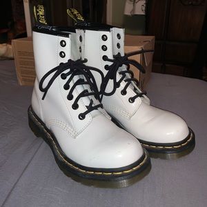 White Dr Martens Boots